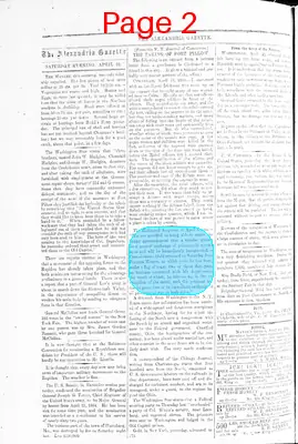 Page thumbnail for Alexandria Gazette