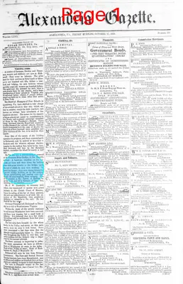 Page thumbnail for Alexandria Gazette