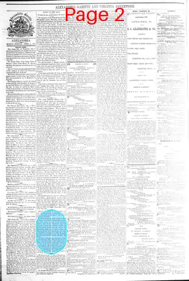 Page thumbnail for Alexandria Gazette