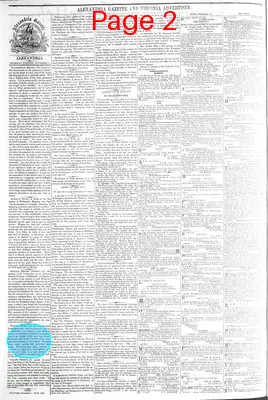 Page thumbnail for Alexandria Gazette