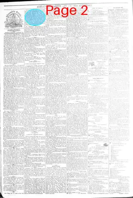 Page thumbnail for Alexandria Gazette