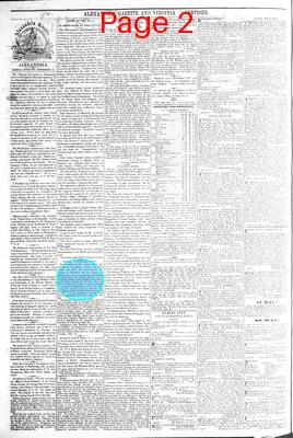 Page thumbnail for Alexandria Gazette