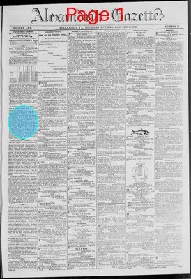 Page thumbnail for Alexandria Gazette