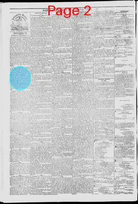 Page thumbnail for Alexandria Gazette