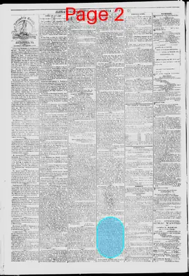 Page thumbnail for Alexandria Gazette