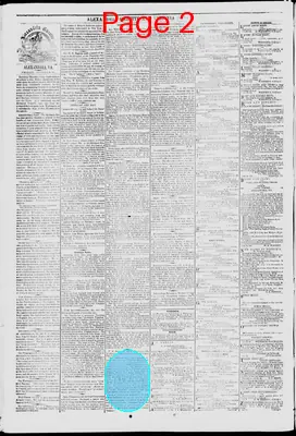 Page thumbnail for Alexandria Gazette