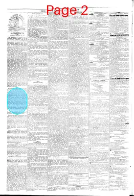 Page thumbnail for Alexandria Gazette