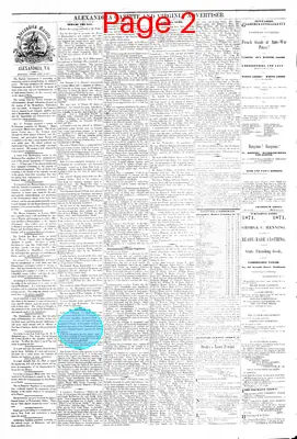 Page thumbnail for Alexandria Gazette
