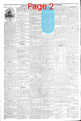 Page thumbnail for Alexandria Gazette