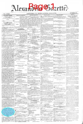 Page thumbnail for Alexandria Gazette