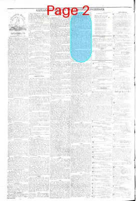 Page thumbnail for Alexandria Gazette