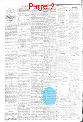 Page thumbnail for Alexandria Gazette