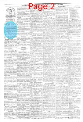 Page thumbnail for Alexandria Gazette