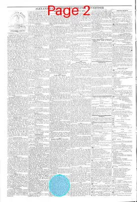 Page thumbnail for Alexandria Gazette