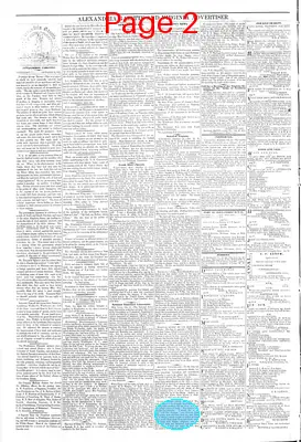 Page thumbnail for Alexandria Gazette