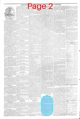 Page thumbnail for Alexandria Gazette