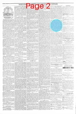 Page thumbnail for Alexandria Gazette