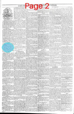Page thumbnail for Alexandria Gazette
