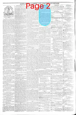 Page thumbnail for Alexandria Gazette
