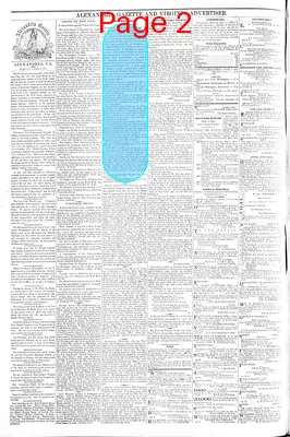 Page thumbnail for Alexandria Gazette