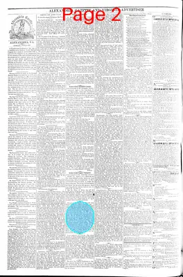 Page thumbnail for Alexandria Gazette