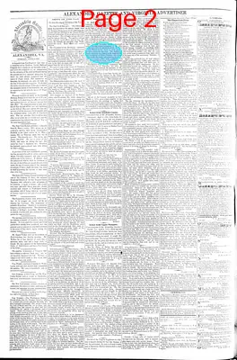 Page thumbnail for Alexandria Gazette