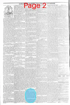 Page thumbnail for Alexandria Gazette