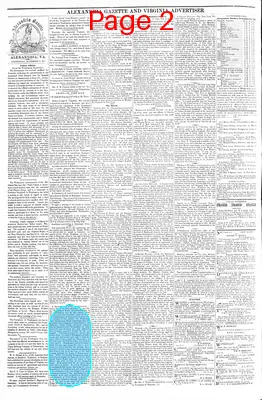 Page thumbnail for Alexandria Gazette
