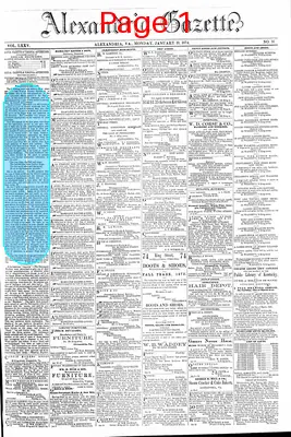 Page thumbnail for Alexandria Gazette