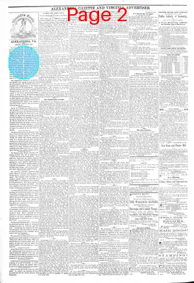 Page thumbnail for Alexandria Gazette