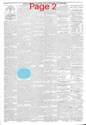 Page thumbnail for Alexandria Gazette