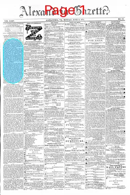 Page thumbnail for Alexandria Gazette
