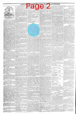 Page thumbnail for Alexandria Gazette