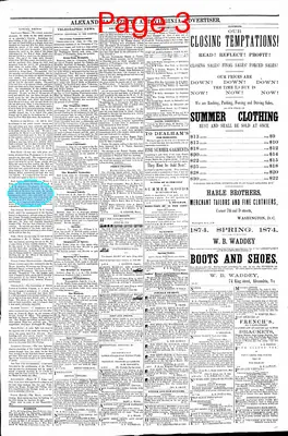 Page thumbnail for Alexandria Gazette