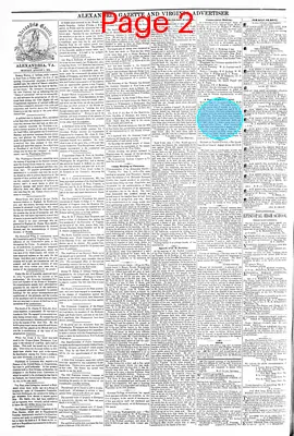 Page thumbnail for Alexandria Gazette