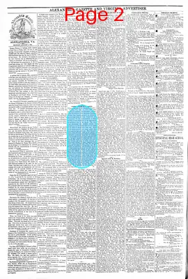 Page thumbnail for Alexandria Gazette