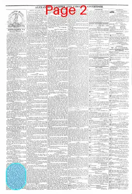 Page thumbnail for Alexandria Gazette