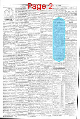 Page thumbnail for Alexandria Gazette