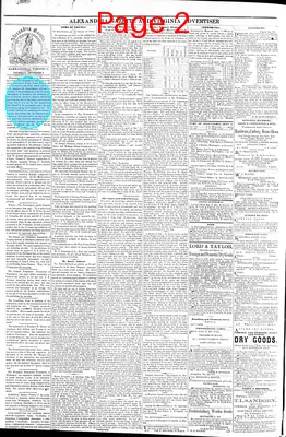 Page thumbnail for Alexandria Gazette