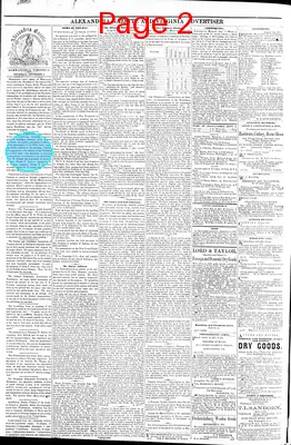 Page thumbnail for Alexandria Gazette