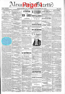 Page thumbnail for Alexandria Gazette