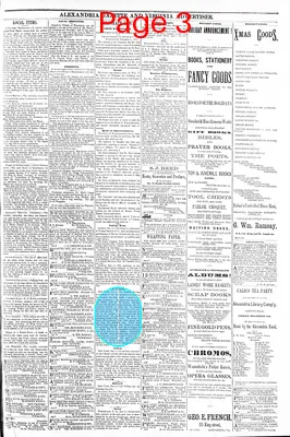 Page thumbnail for Alexandria Gazette
