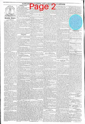 Page thumbnail for Alexandria Gazette