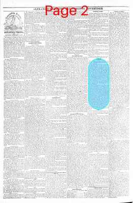 Page thumbnail for Alexandria Gazette