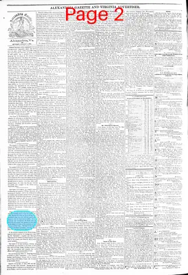 Page thumbnail for Alexandria Gazette
