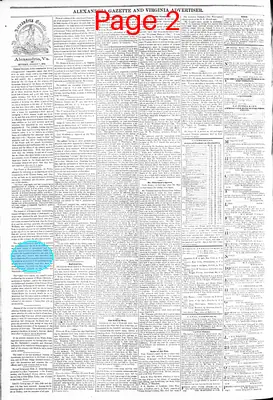 Page thumbnail for Alexandria Gazette