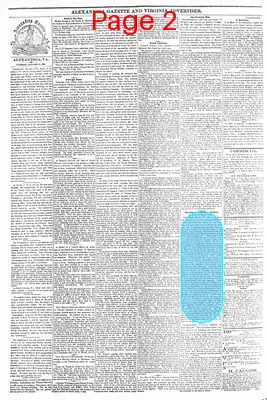 Page thumbnail for Alexandria Gazette