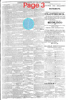 Page thumbnail for Alexandria Gazette