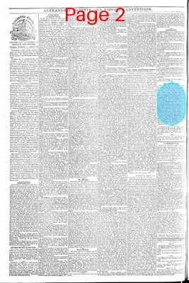 Page thumbnail for Alexandria Gazette