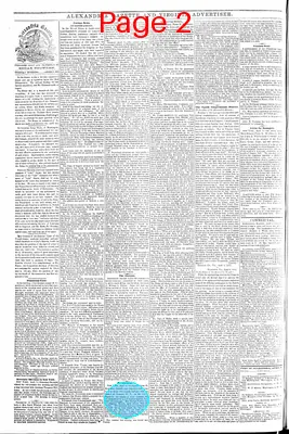 Page thumbnail for Alexandria Gazette